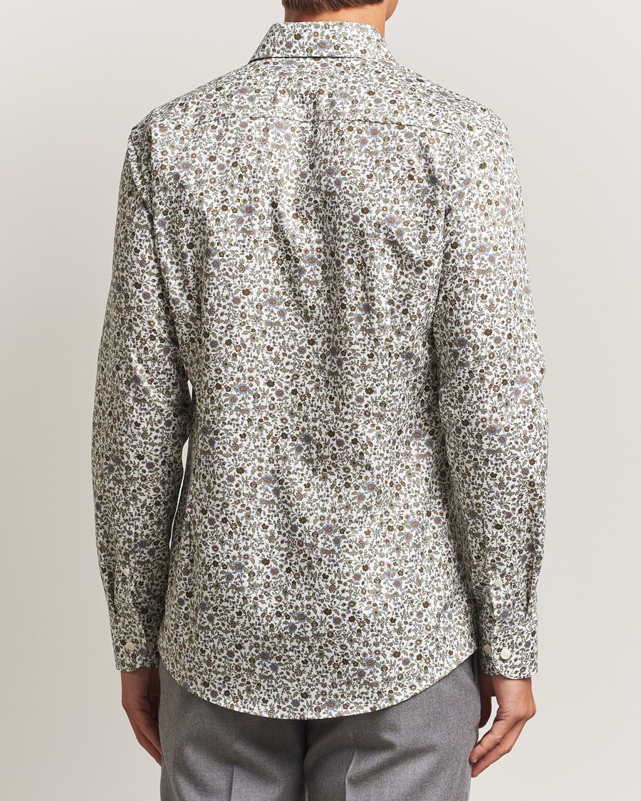 Herren | Hemden | Eton | Slim Fit Signature Twill Floral Print Shirt White