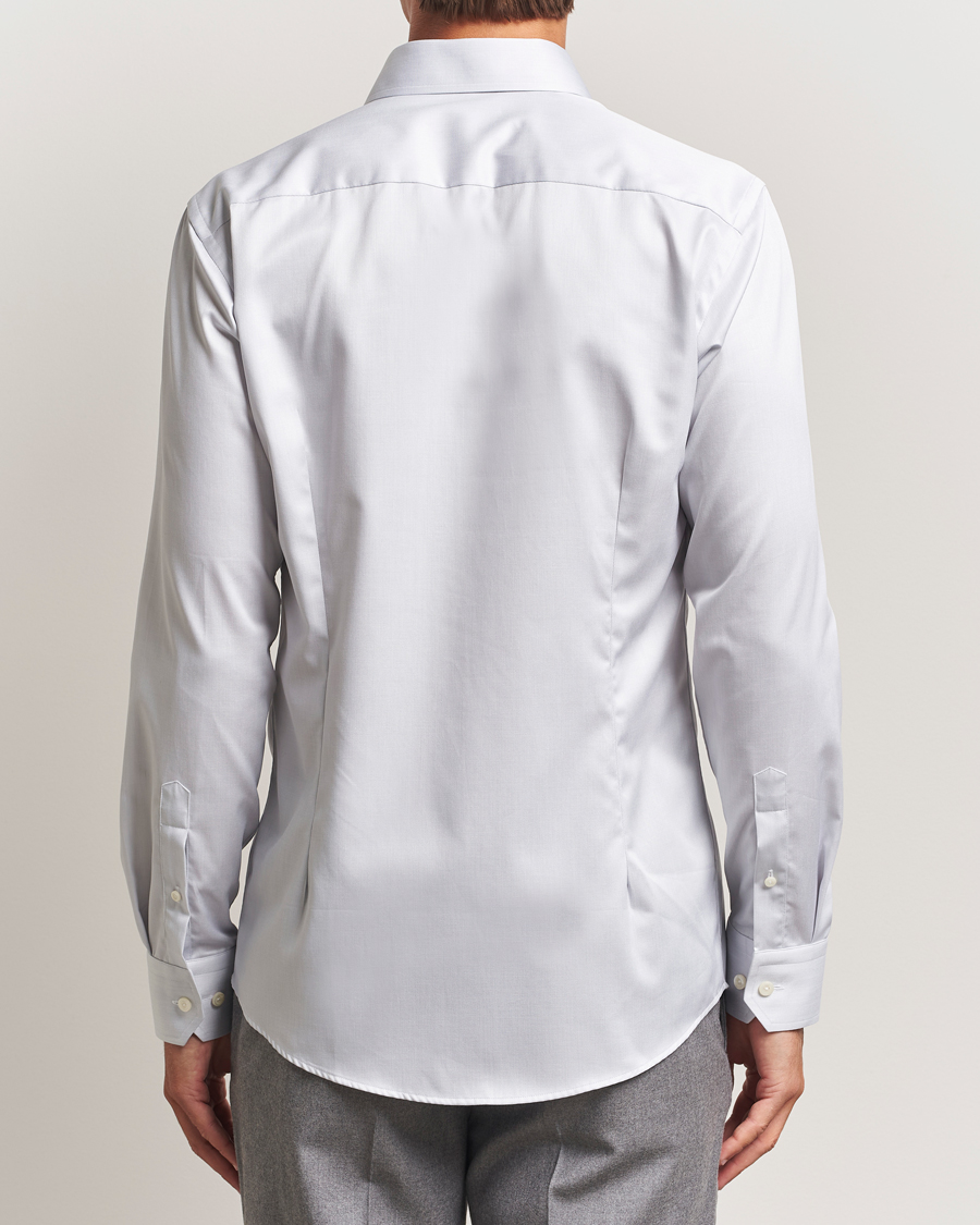 Herren | Hemden | Eton | Slim Fit Signature Twill Paspoal Shirt Light Grey