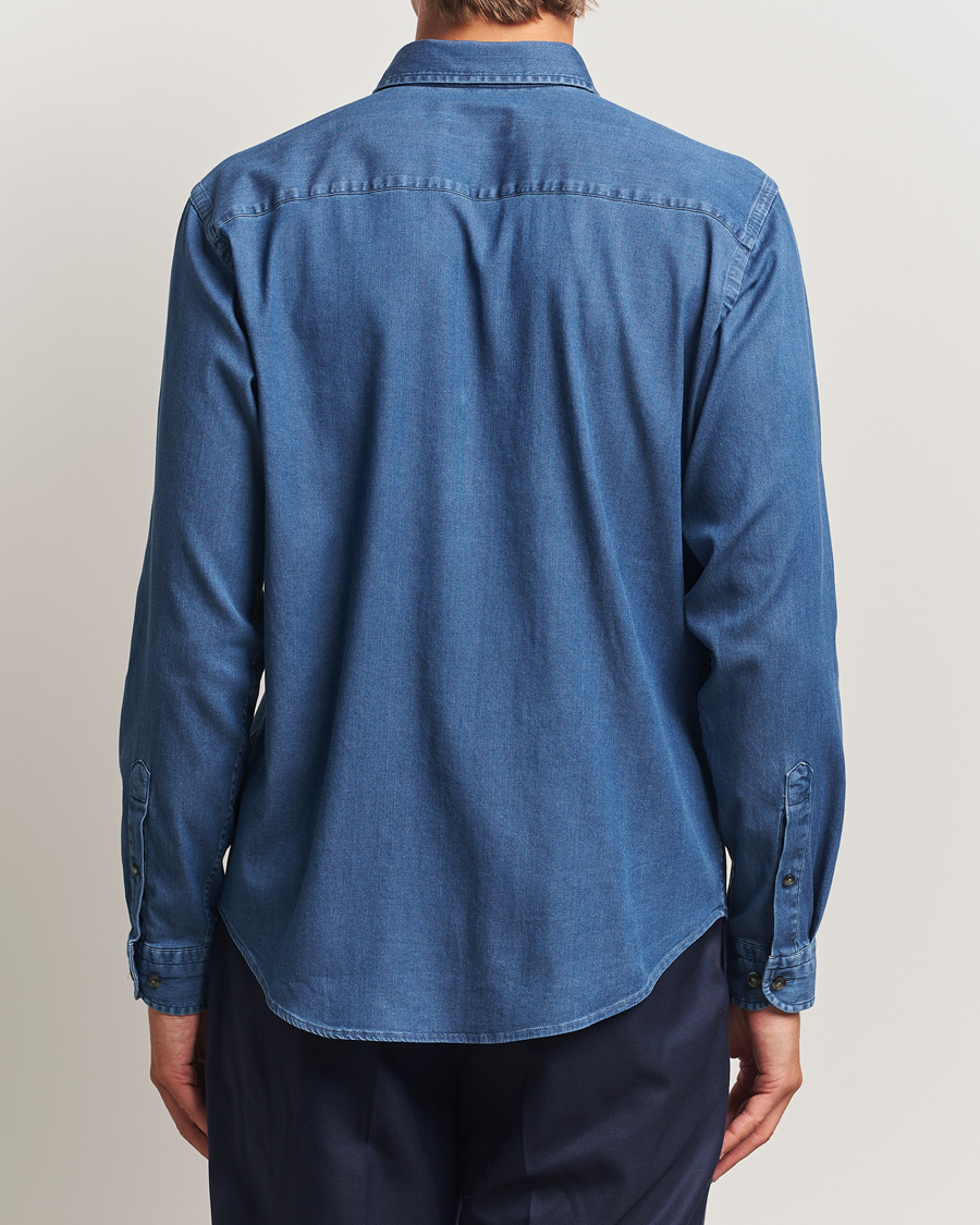 Herren | Hemden | Eton | Casual Fit Denim Shirt Dark Wash