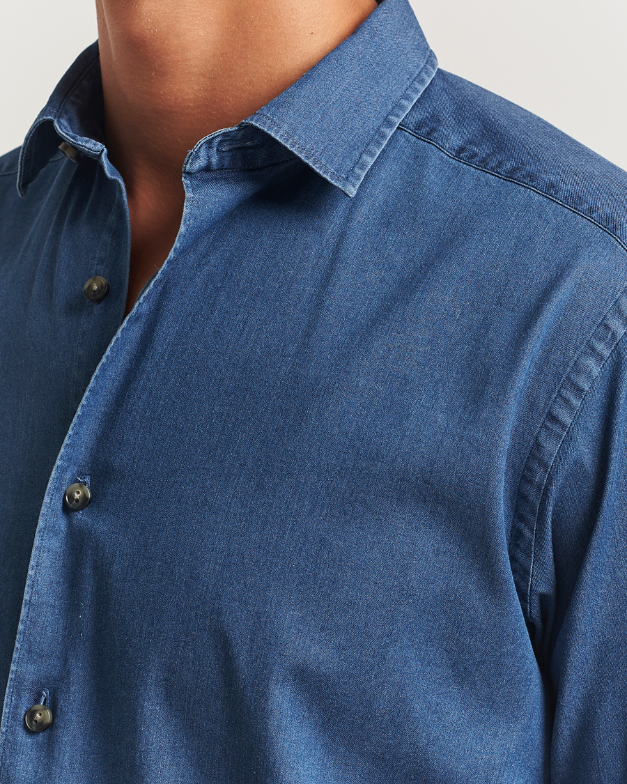 Herren | Hemden | Eton | Casual Fit Denim Shirt Dark Wash