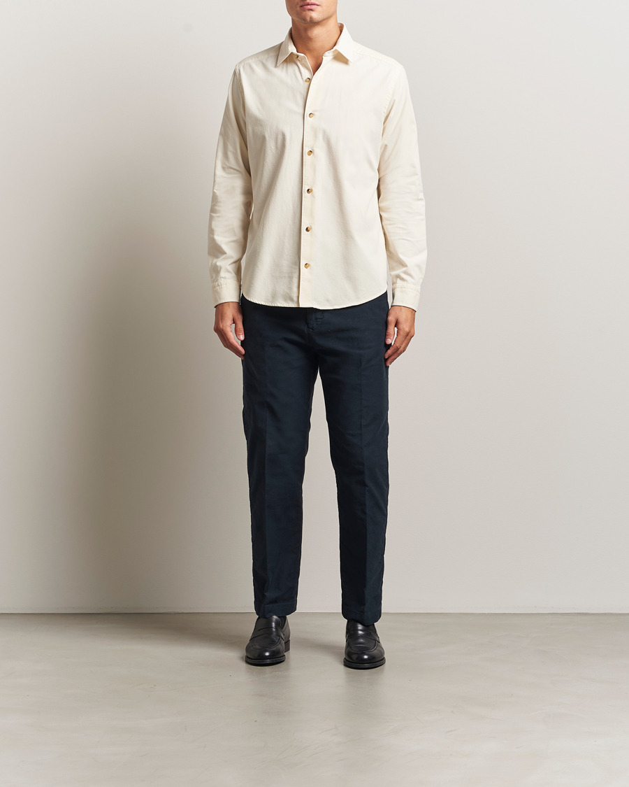 Herren | Hemden | Eton | Casual Fit Corduroy Shirt Off White