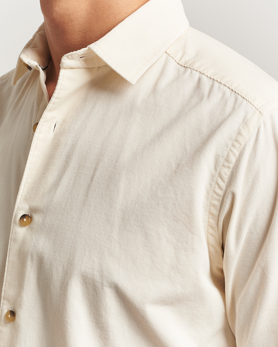 Herren | Hemden | Eton | Casual Fit Corduroy Shirt Off White