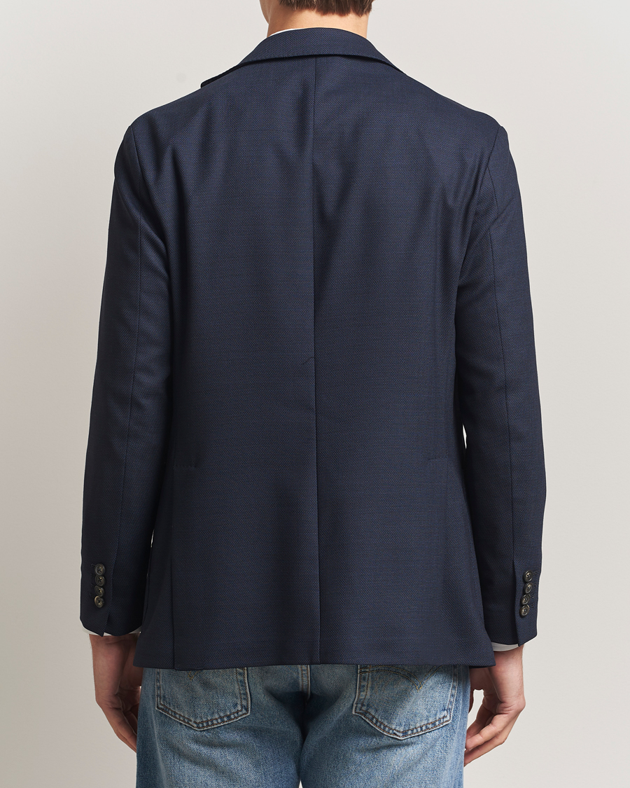 Herren | Sakkos | Eton | Wool Lana Tech Soft Blazer Navy Blue