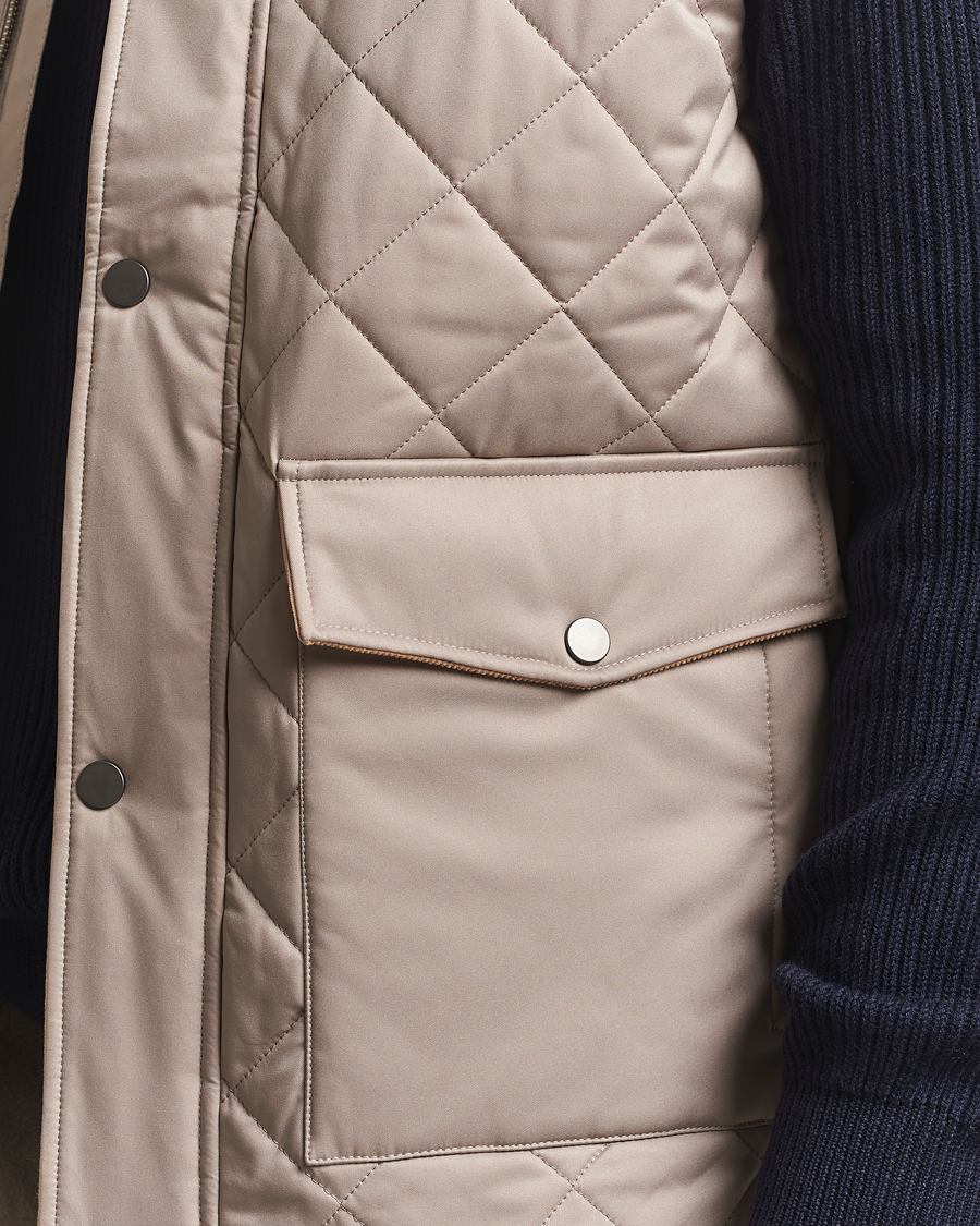 Herren | Jacken | Eton | Quilted Shell Vest Beige