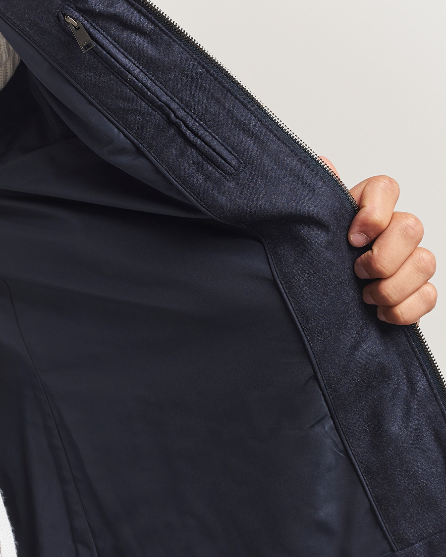 Herren | Jacken | Eton | Wool Padded Vest Navy