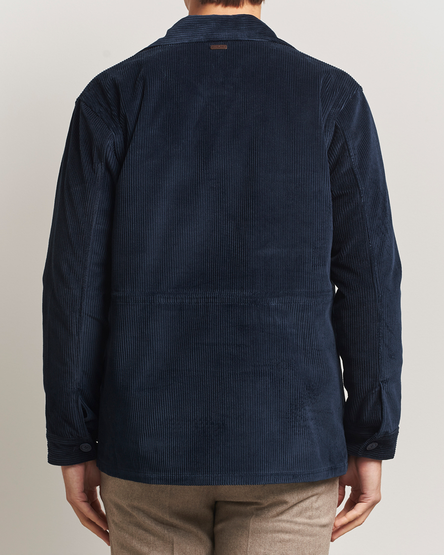 Herren | Jacken | Eton | Corduroy Field Jacket Navy