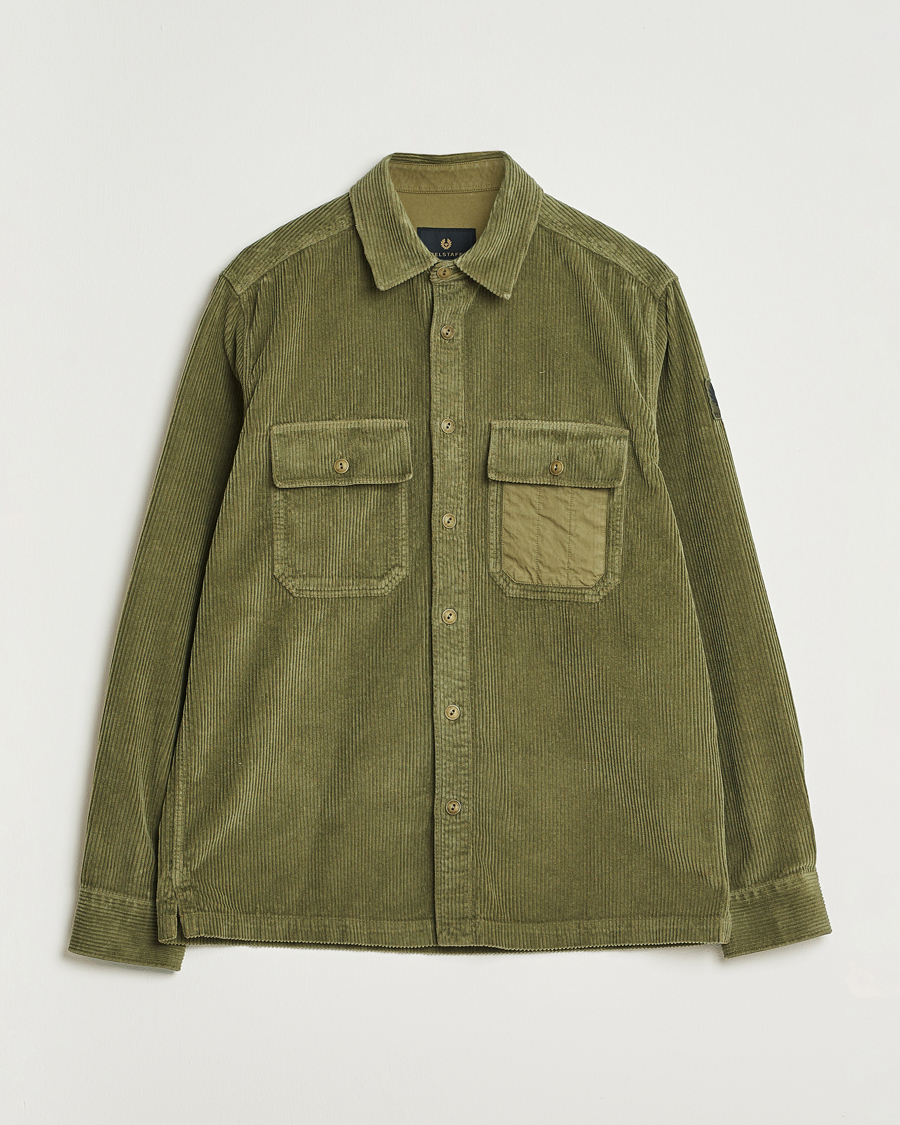 Herren | Hemden | Belstaff | Fallgate Cord Overshirt True Olive