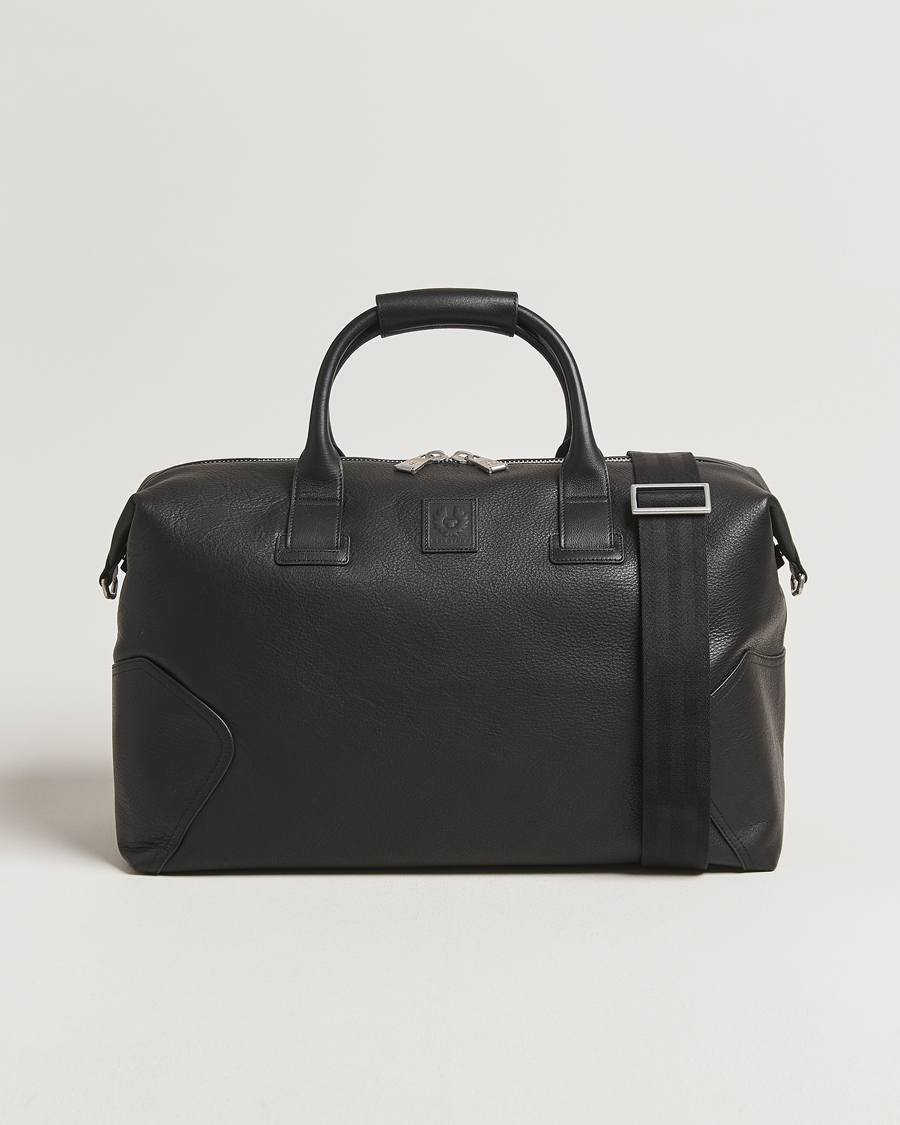 Herren | Belstaff Ronson Leather Weekender Bag Black | Belstaff | Ronson Leather Weekender Bag Black