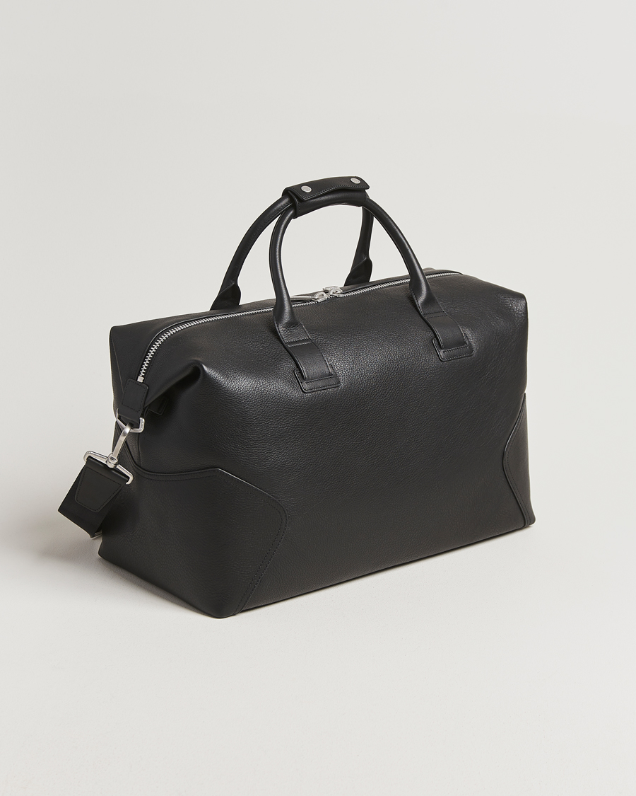 Herren | Belstaff Ronson Leather Weekender Bag Black | Belstaff | Ronson Leather Weekender Bag Black