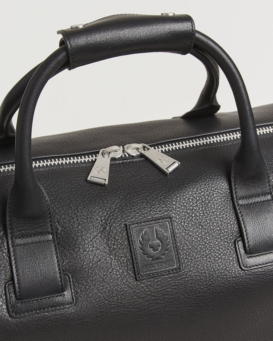 Herren | Belstaff Ronson Leather Weekender Bag Black | Belstaff | Ronson Leather Weekender Bag Black