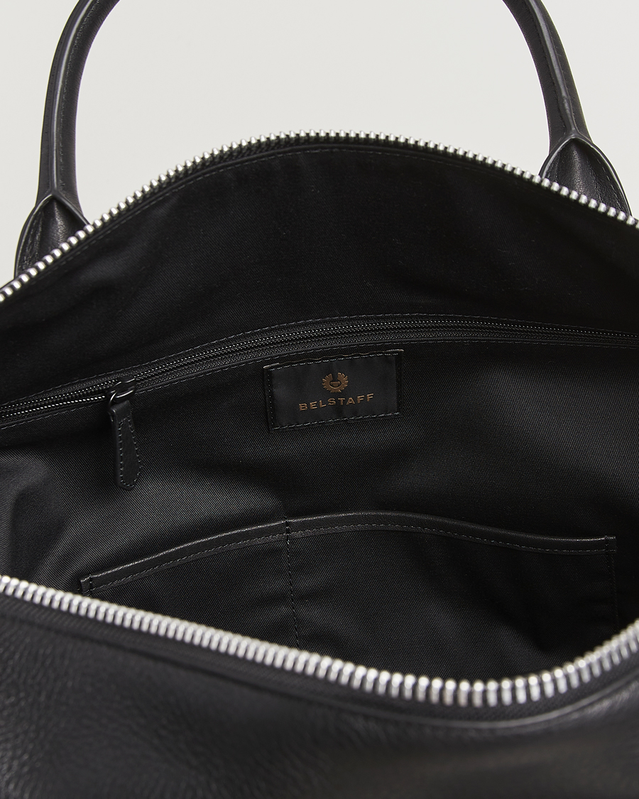 Herren | Belstaff Ronson Leather Weekender Bag Black | Belstaff | Ronson Leather Weekender Bag Black