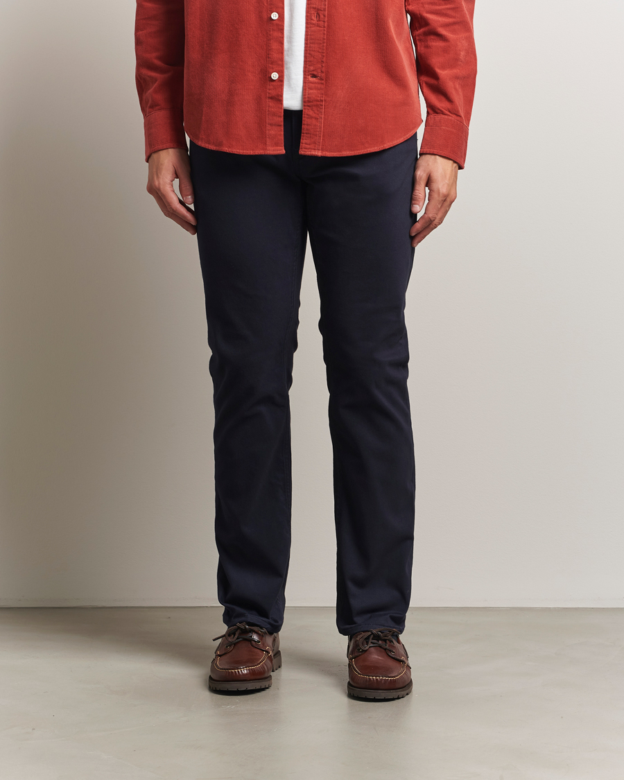 Herren | Hosen | Gant | Regular Fit Moleskin 5-Pocket Trousers Evening Blue