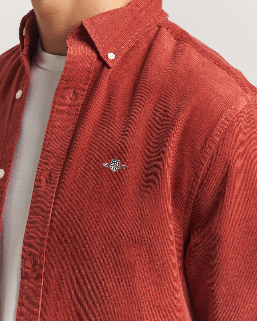 Herren | Hemden | Gant | Regular Fit Corduroy Shirt Modern Rust