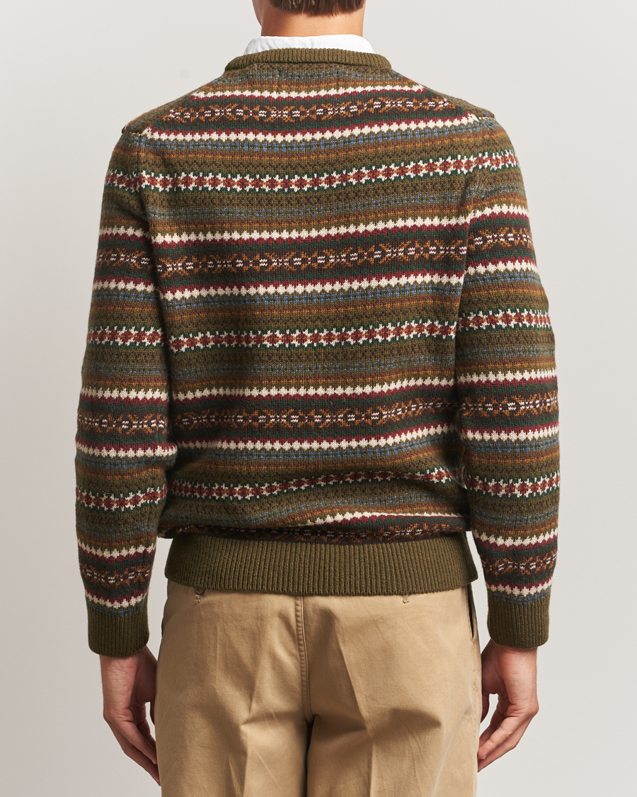 Herren | Pullover | Gant | Fair Isle Knitted Crew Neck Sweater Country Green