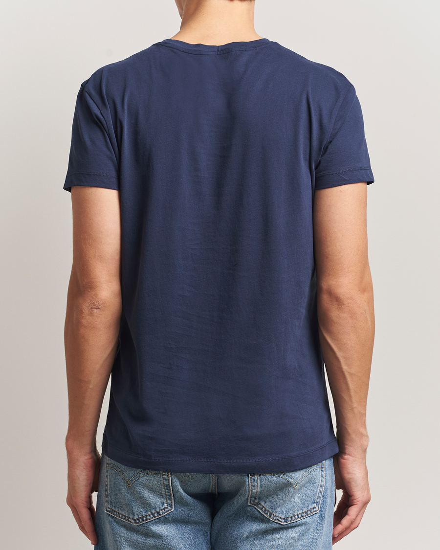 Herren | T-Shirts | GANT | 2-Pack Crew Neck T-Shirt Light Grey/Navy