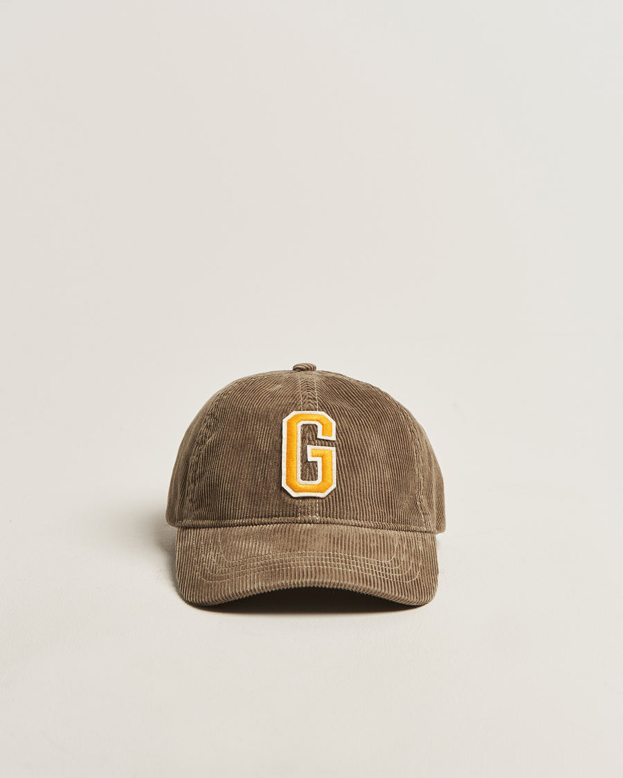 Herren | Hüte & Mützen | GANT | G Badge Corduroy Cap Taupe Beige