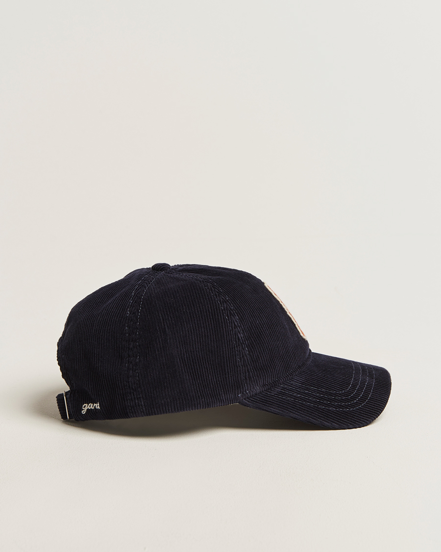 Herren | GANT G Badge Corduroy Cap Evening Blue | GANT | G Badge Corduroy Cap Evening Blue