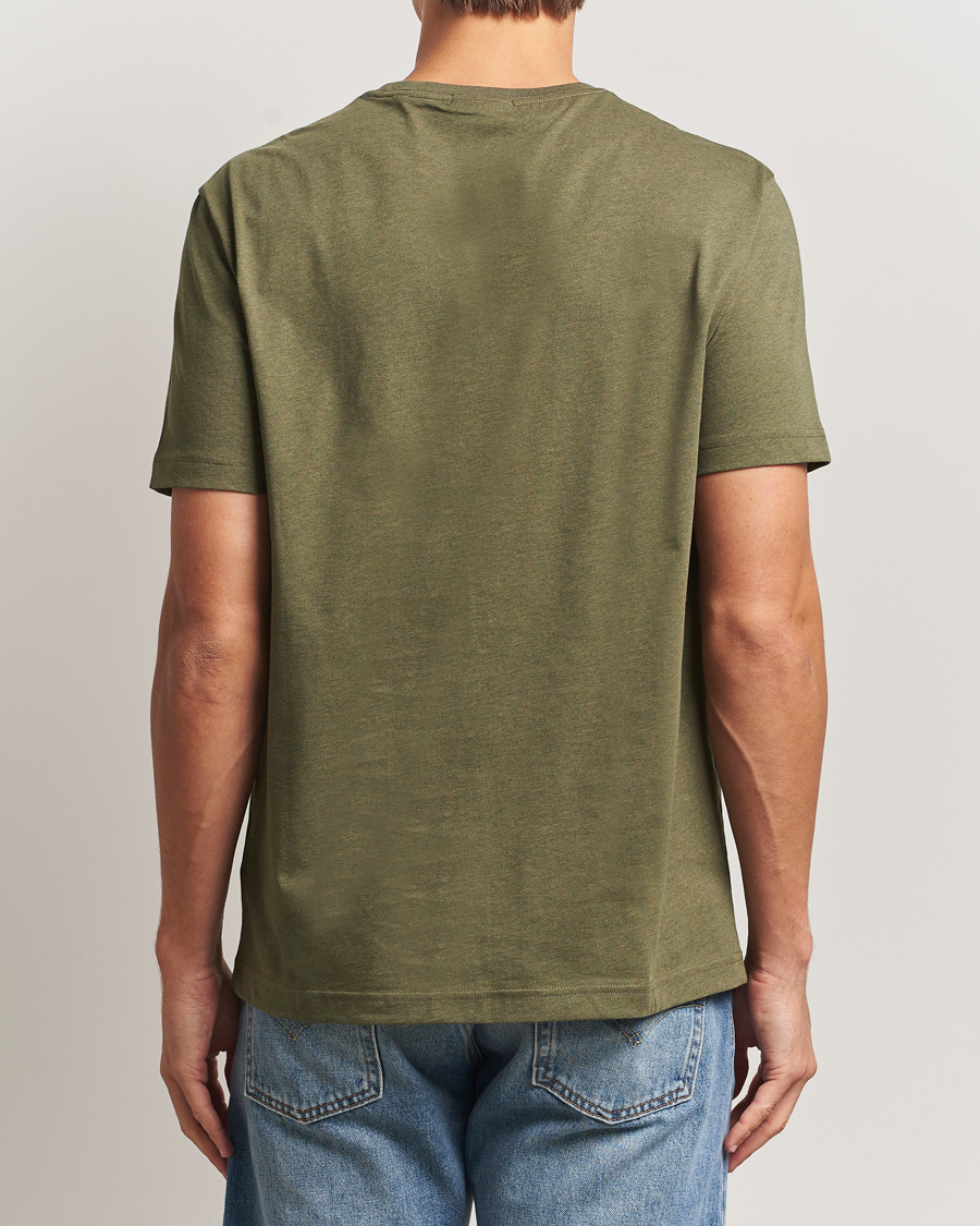 Herren | T-Shirts | GANT | The Original T-Shirt Khaki Green Melange