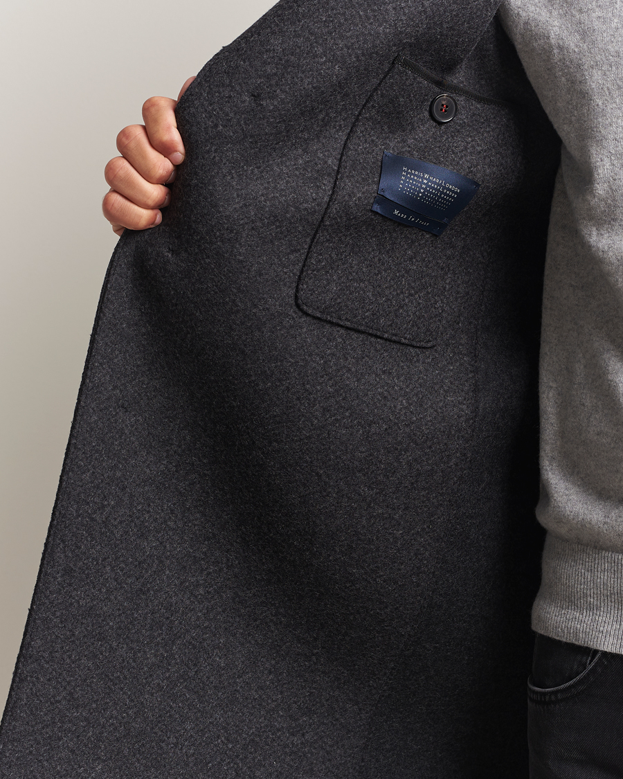 Herren | Jacken | Harris Wharf London | Cashmere Blend Overcoat Anthracite