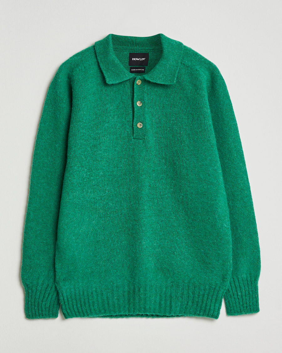 Herren | Pullover | Howlin' | Brushed Wool Polo Greendream