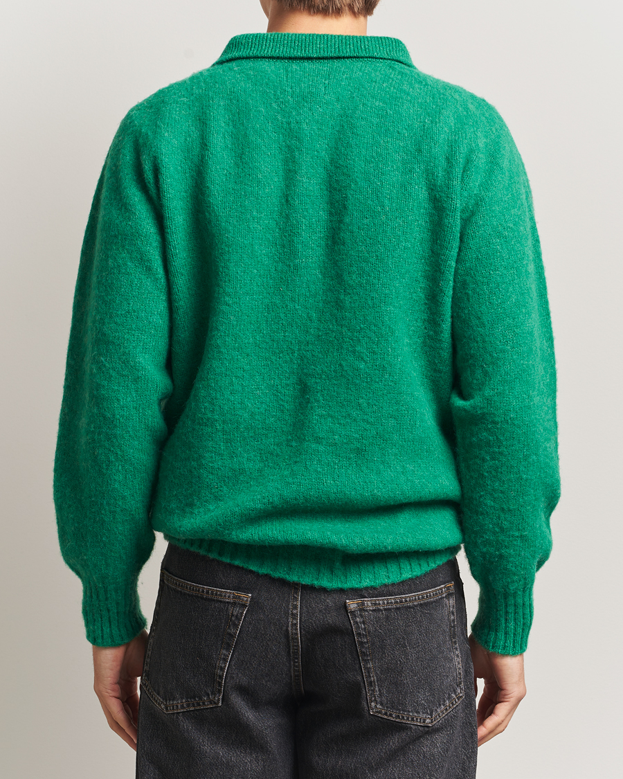 Herren | Pullover | Howlin' | Brushed Wool Polo Greendream