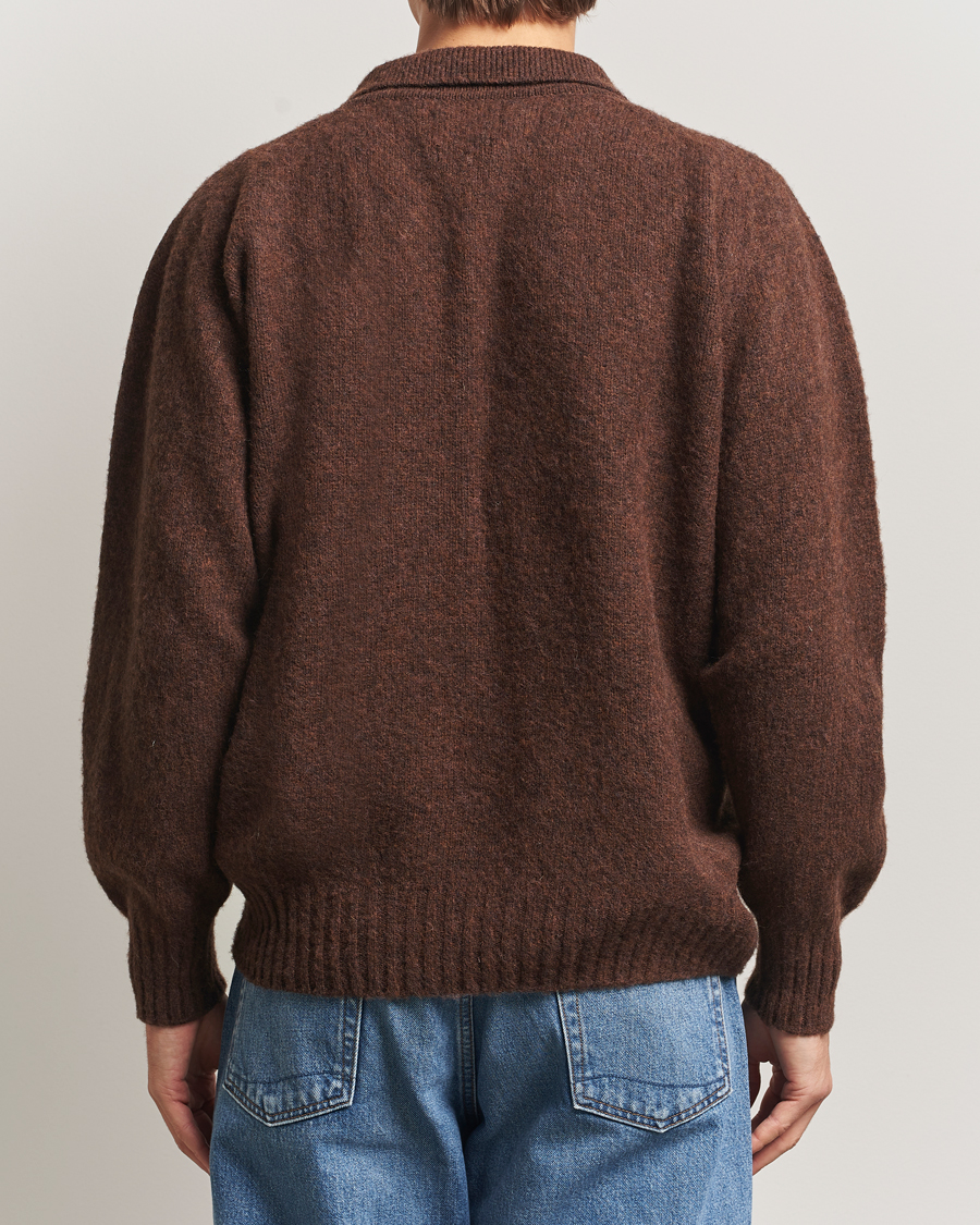 Herren | Pullover | Howlin' | Brushed Wool Cardigan Brownish