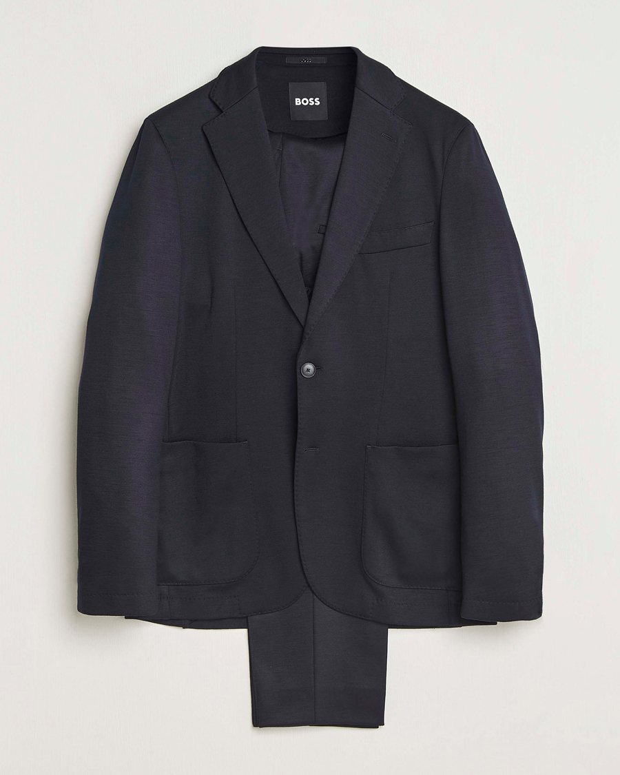 Herren | Anzüge | BOSS BLACK | Hanry Wool Suit Dark Blue