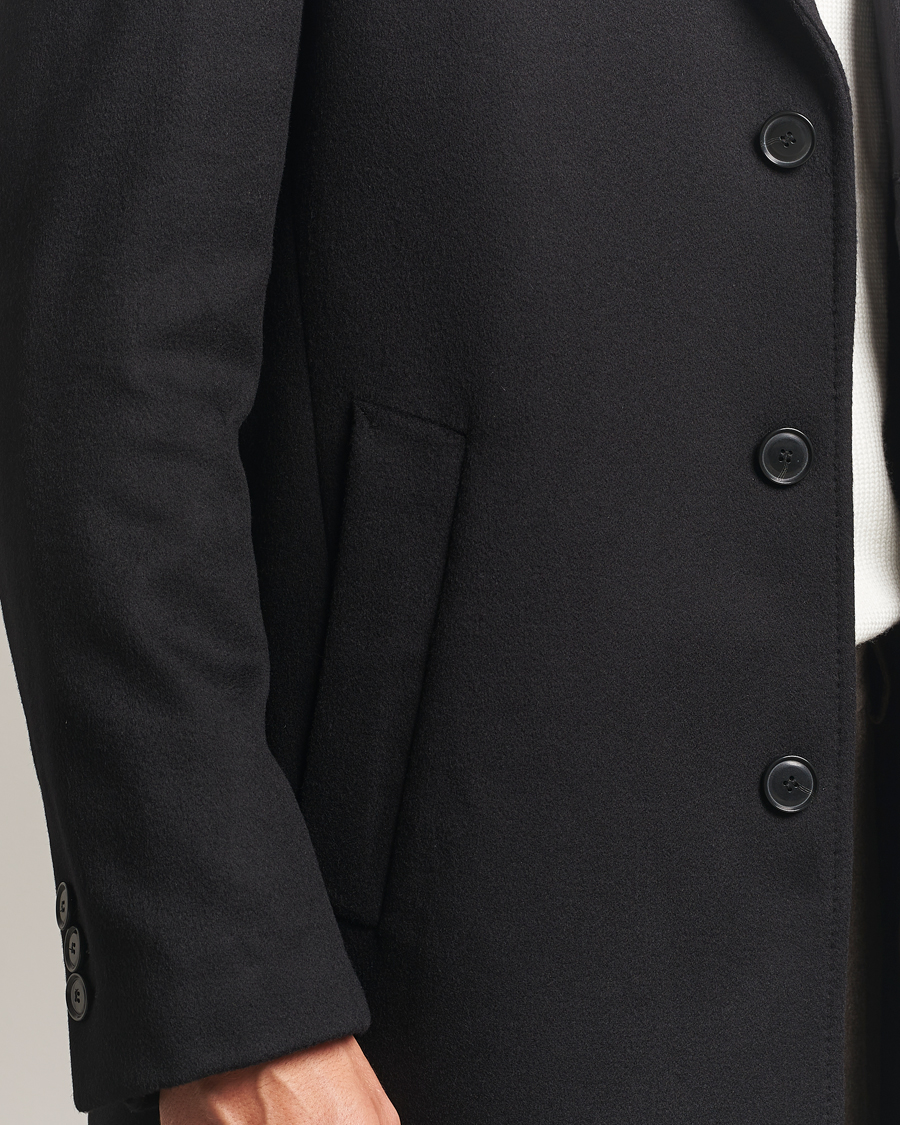 Herren | Jacken | BOSS BLACK | Hyde Wool Coat Black