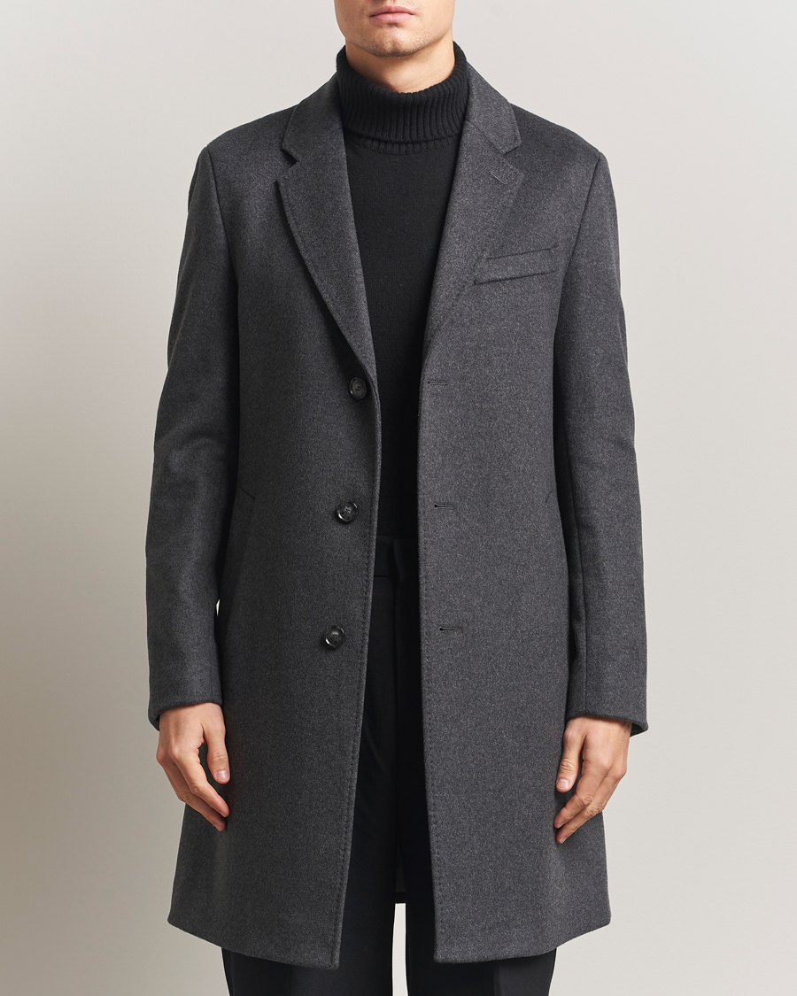 Herren | Jacken | BOSS BLACK | Hyde Wool Coat Medium Grey