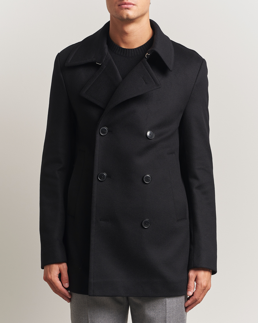 Herren | Jacken | BOSS BLACK | Hyde Wool Peacoat Black