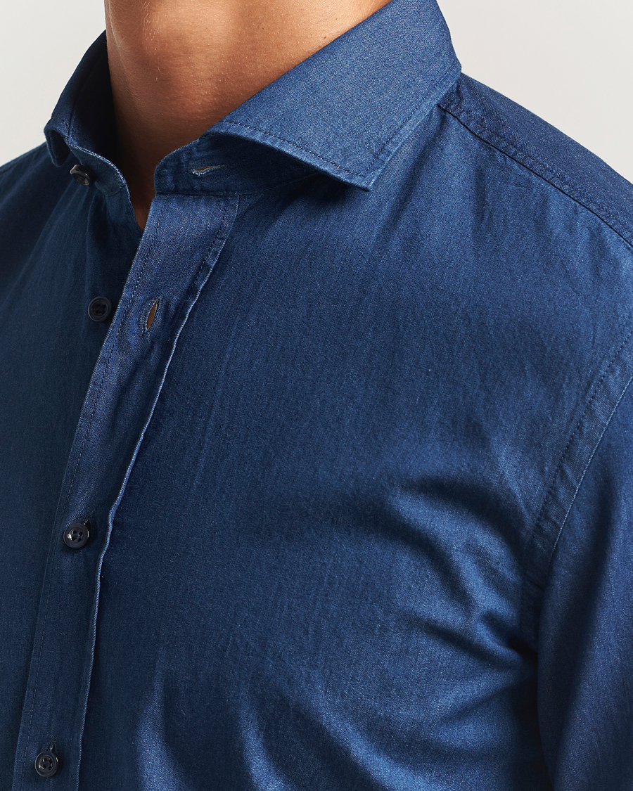 Herren | Hemden | BOSS BLACK | Hank Denim Shirt Navy
