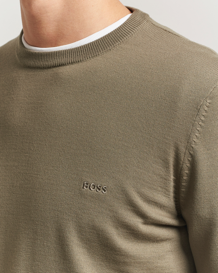 Herren | Pullover | BOSS BLACK | Botto Merino Knitted Pullover Open Brown