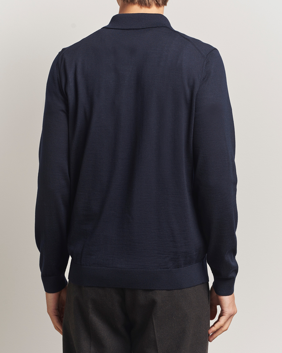 Herren | Pullover | BOSS BLACK | Helbert Wool Cardigan Dark Blue