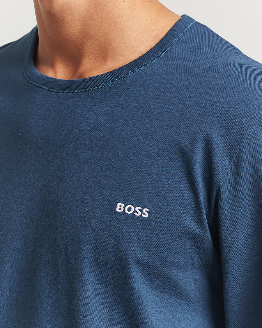 Herren | T-Shirts | BOSS BLACK | 3-Pack Long Sleeve T-Shirt Grey/Blue/Black