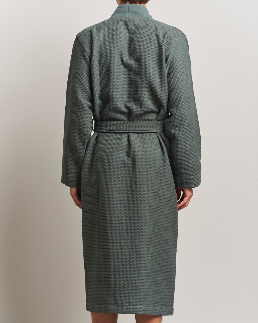 Herren | Schlafanzüge & Bademäntel | BOSS BLACK | Waffle Kimono Open Green