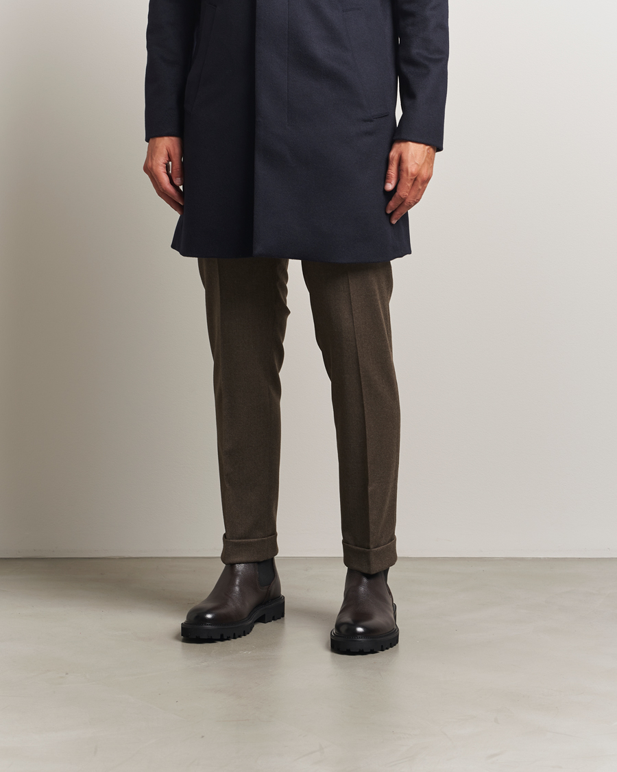 Herren | Boots | BOSS BLACK | Julyo Leather Chelsea Boot Dark Brown