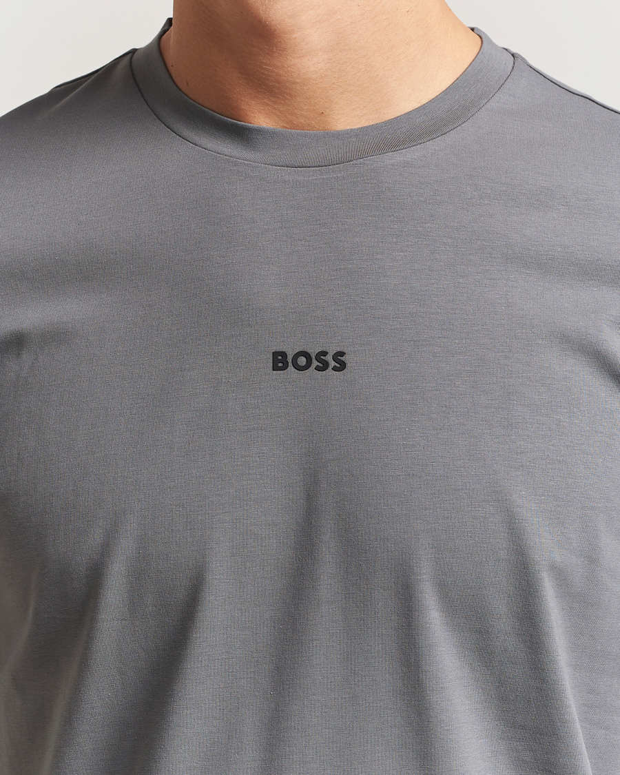 Herren | T-Shirts | BOSS ORANGE | Tchup Logo Crew Neck T-Shirt Open Grey