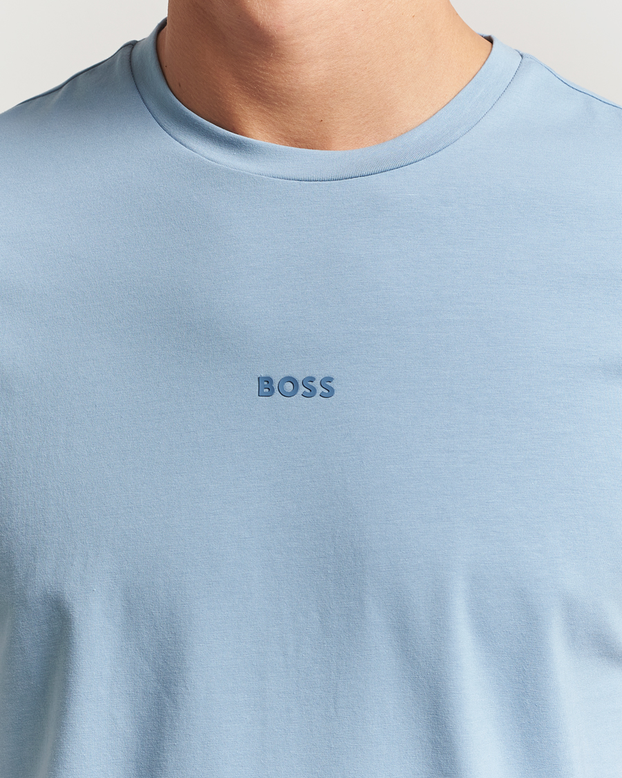 Herren | T-Shirts | BOSS ORANGE | Tchup Logo Crew Neck T-Shirt Light Blue