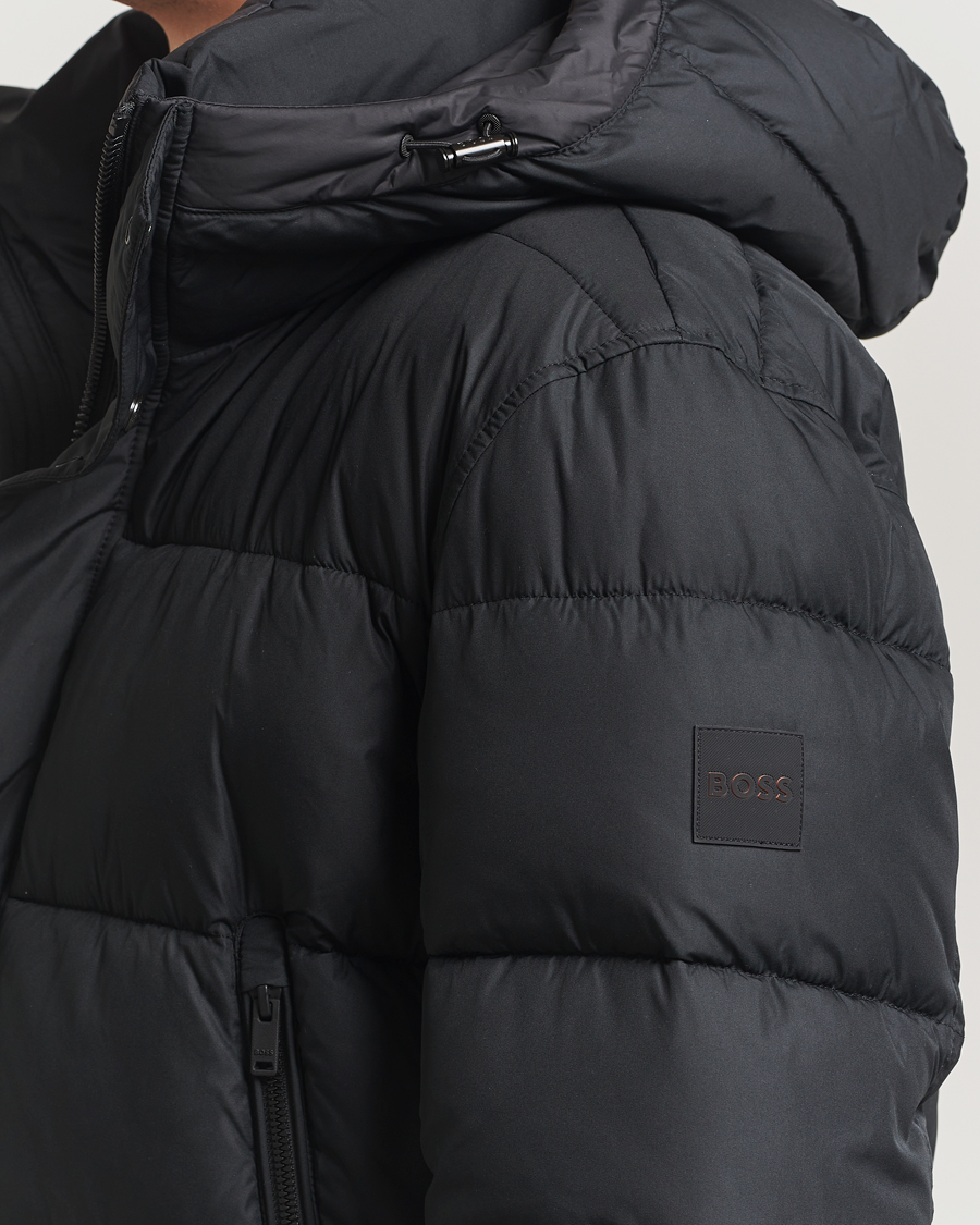 Herren | Jacken | BOSS ORANGE | Omaris Down Hooded Jacket Black