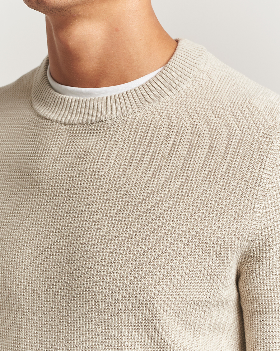 Herren | Pullover | BOSS ORANGE | Klapok Knitted Crew Neck Sweater Light Beige