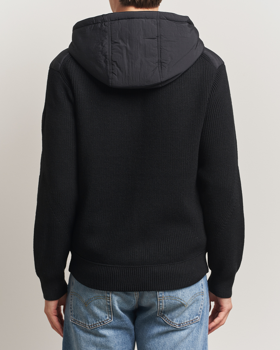 Herren | Pullover | BOSS ORANGE | Kiaccio Hybrid Hooded Full Zip Black