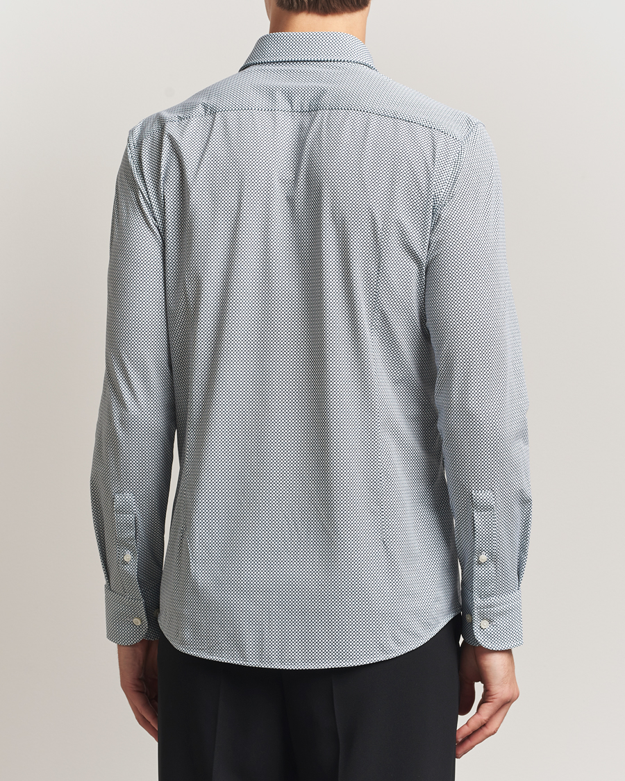 Herren | Hemden | BOSS BLACK | Hank 4-Way Printed Stretch Shirt Dark Blue