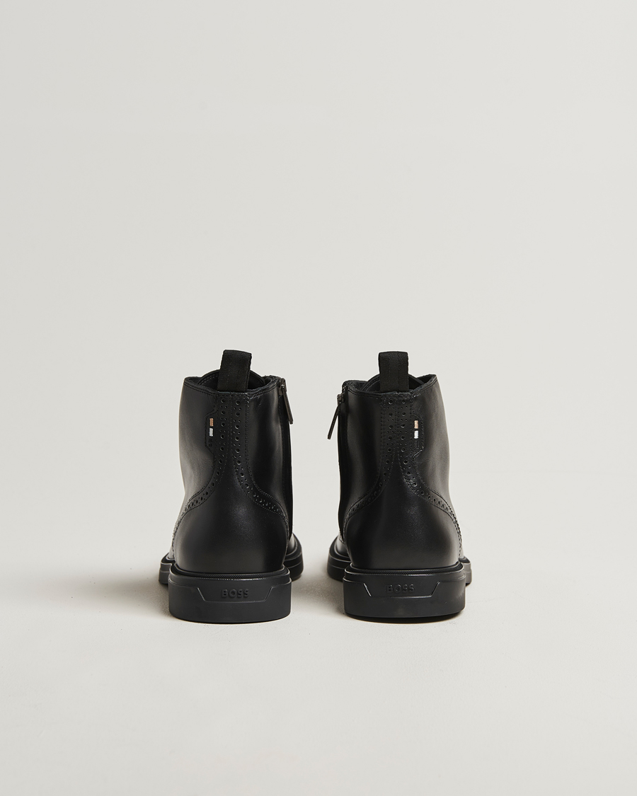 Herren | Boots | BOSS BLACK | Calev Leather Brogue Boot Black