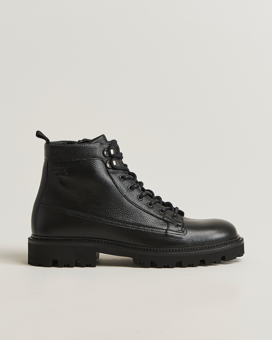 Herren | Boots | BOSS BLACK | Julyo Leather Boot Black