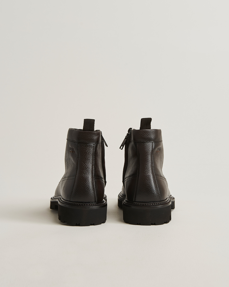 Herren | Boots | BOSS BLACK | Julyo Leather Boot Dark Brown