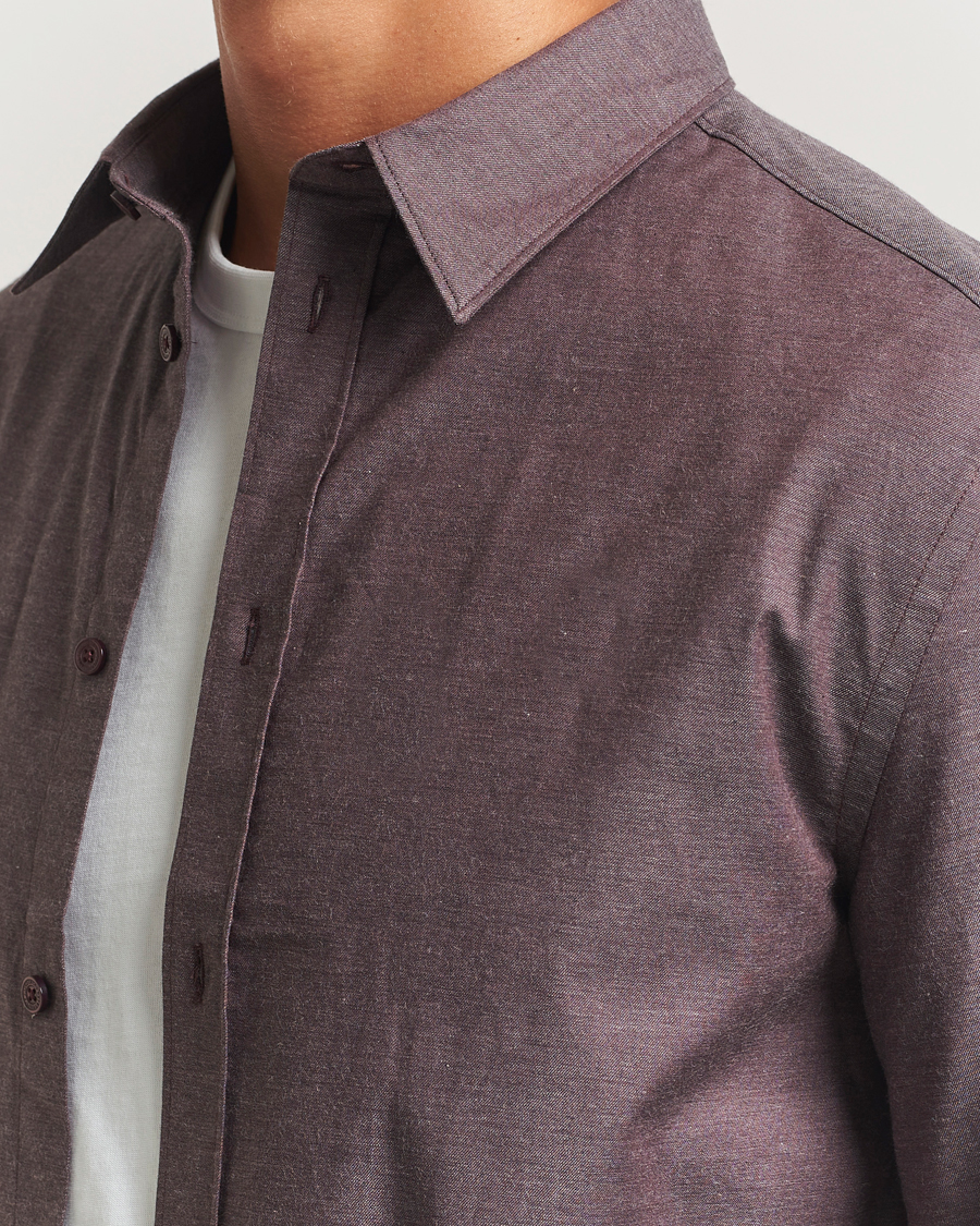 Herren | Hemden | J.Lindeberg | Slim Fit Light Flannel Shirt Huckleberry