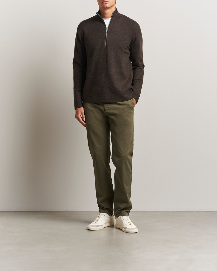 Herren | Hosen | J.Lindeberg | Ched Cotton Stretch Chinos Forest Green