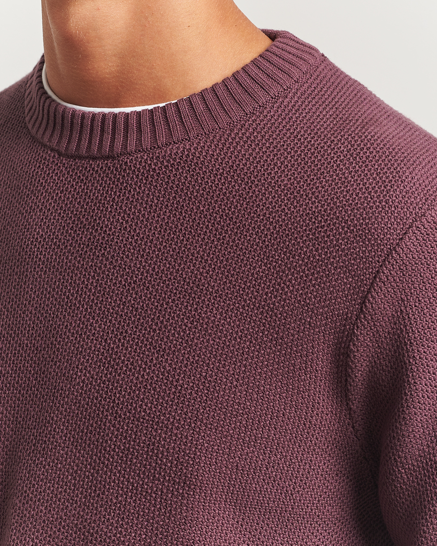 Herren | Pullover | J.Lindeberg | Oliver Structured Sweater Huckleberry