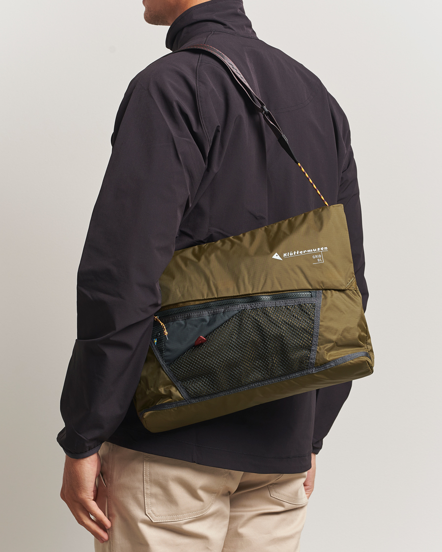 Herren | Klättermusen Grid Messenger Bag Olive | Klättermusen | Grid Messenger Bag Olive