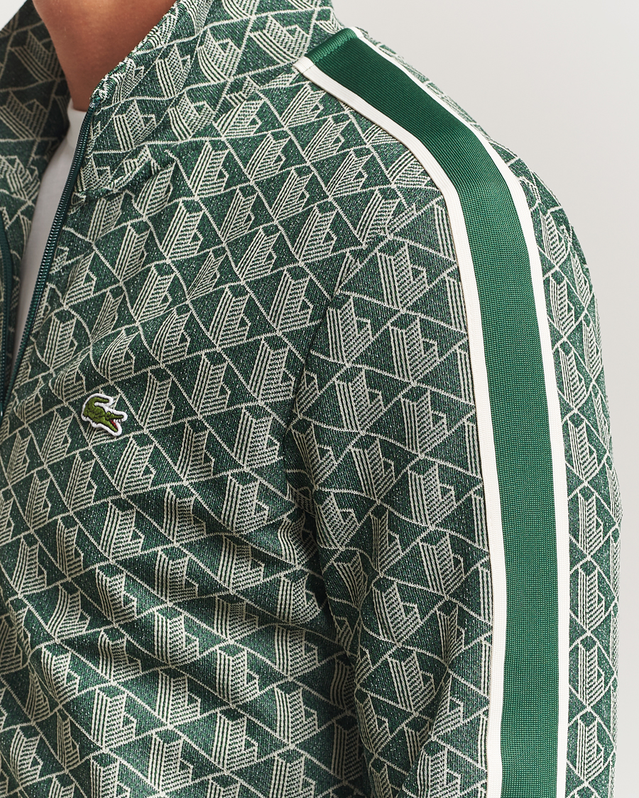 Herren | Pullover | Lacoste | Monogram Track Jacket Green/Sinople